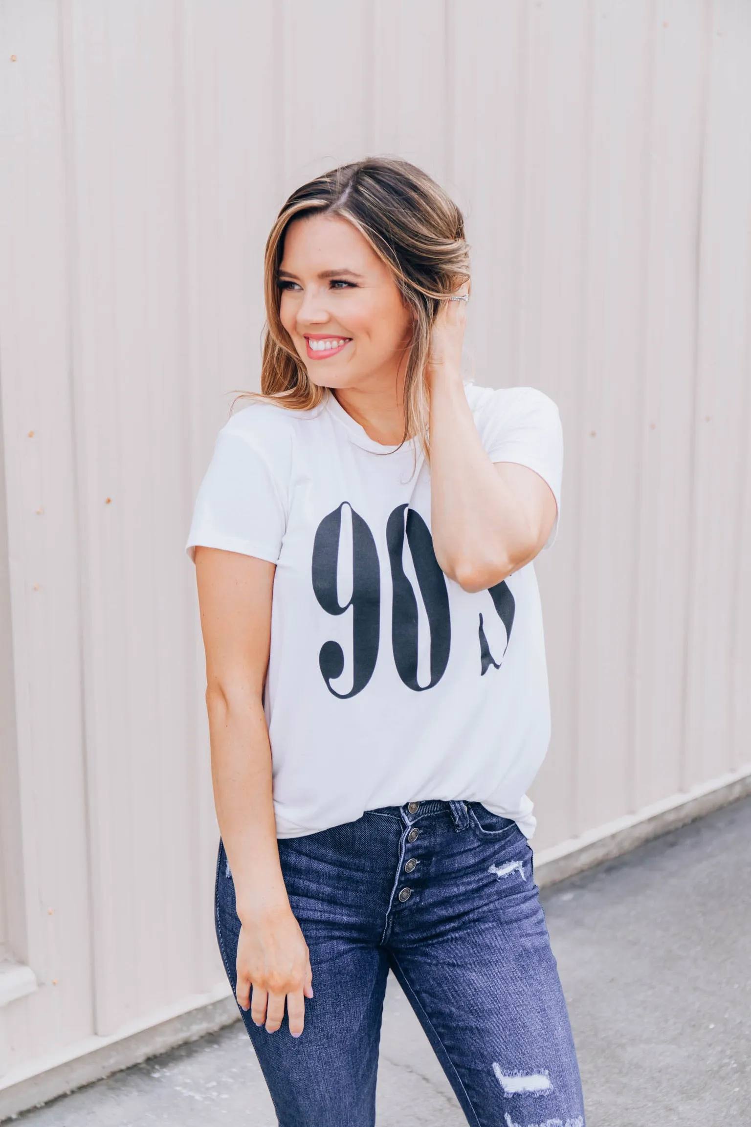 Total 90's Babe Graphic Tee - Ivory