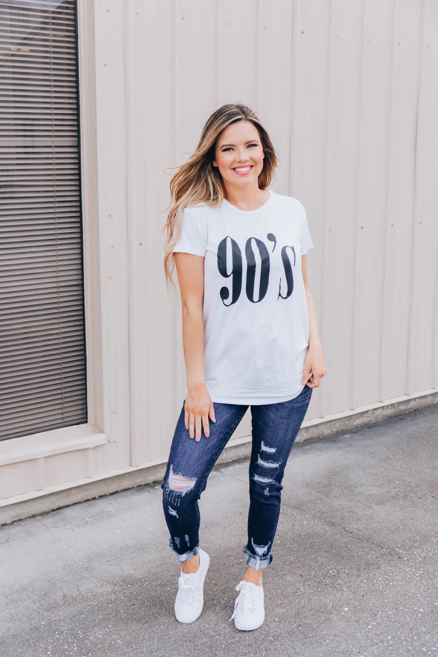 Total 90's Babe Graphic Tee - Ivory