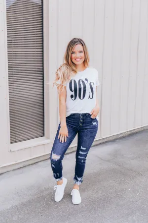 Total 90's Babe Graphic Tee - Ivory
