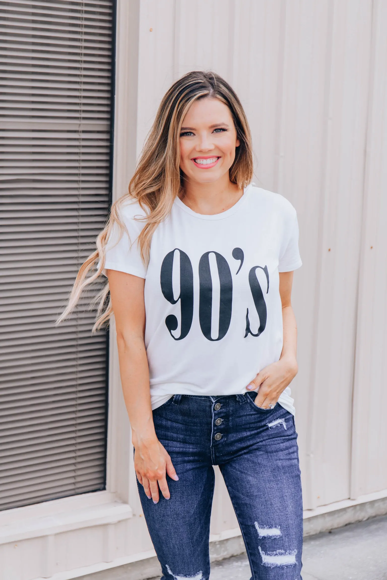 Total 90's Babe Graphic Tee - Ivory