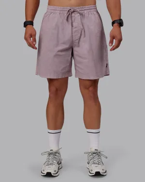 Washed Daily 7" Shorts - Greyish Purple
