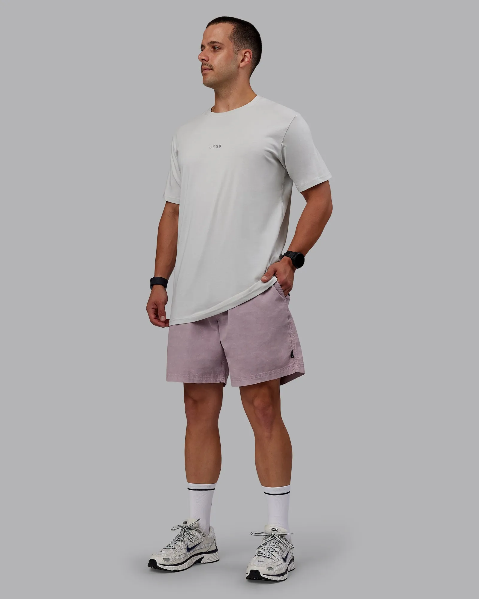 Washed Daily 7" Shorts - Greyish Purple